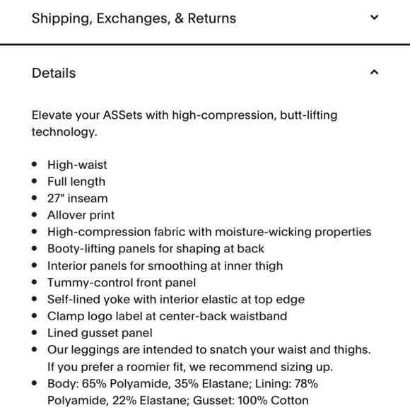 SAVAGE X FENTY BY RHIANNA HIGH WAISTED LEGGINGS, SIZE 4X - SEE SIZE CHART NEW - Picture 4 of 6